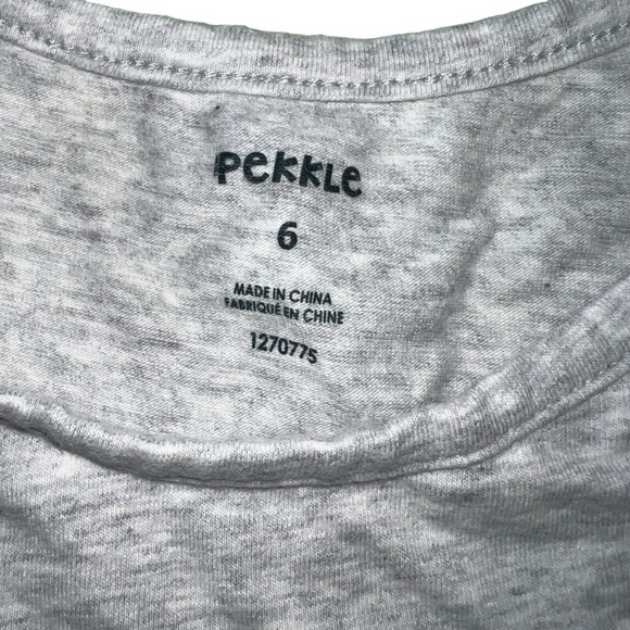 Pekkle Girl’s Grey Sleeveless Dress Size Small / 6 - Picture 2 of 3